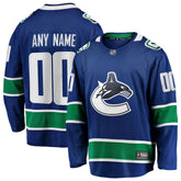 Vancouver Canucks Fanatics Home Team Breakaway Custom Jersey - Blue - NHL 3710399