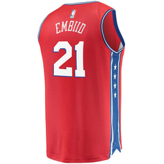 Joel Embiid Philadelphia 76ers Youth 2019/20 Fast Break Replica Player Team Jersey Statement Edition Red | Fanatics online