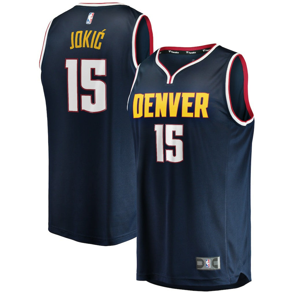 Nikola Jokic Denver Nuggets Fast Break Player Jersey for sale Icon Editi- Navy | Fanatics online