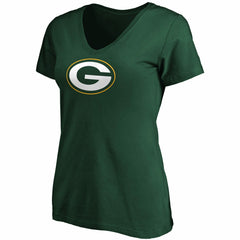 Fanatics Green Bay Packers Women's Primary Logo V-Neck T-Shirt Green
