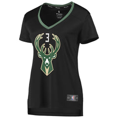 George Hill Milwaukee Bucks Women's Fast Break Replica Player Jersey Statement Edition Black | Fanatics