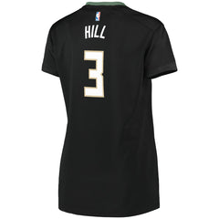 George Hill Milwaukee Bucks Women's Fast Break Replica Player Jersey Statement Edition Black | Fanatics