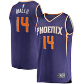 Cheick Diallo Phoenix Suns Youth Fast Break Replica Player Jersey Icon Edition Purple | Fanatics