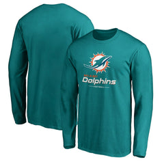 Fanatics Miami Dolphins Team Lockup Long Sleeve T-Shirt Aqua