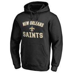 Fanatics New Orleans Saints Victory Arch Team Fitted Pullover Hoodie Black
