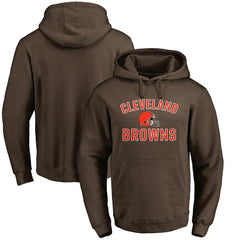 Fanatics Cleveland Browns Victory Arch Team Fitted Pullover Hoodie Brown