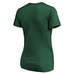 Fanatics Green Bay Packers Women's Team Iconic Script State V-Neck T-Shirt Green