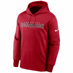 Nike Tampa Bay Buccaneers Fan Gear Wordmark Performance Pullover Hoodie Red