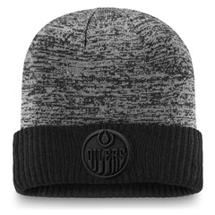 Edmonton Oilers Fanatics Authentic Pro Travel & Training Cuffed Knit Hat - Black - NHL 3738284