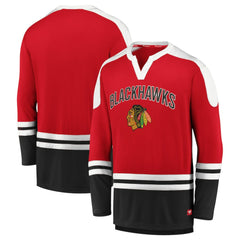 Chicago Blackhawks Fanatics Iconic Slapshot Long Sleeve T-Shirt - Red/Black - NHL 3745627