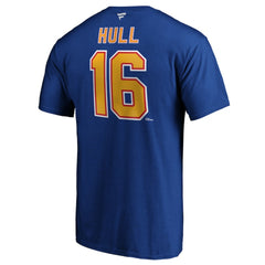 Brett Hull St. Louis Blues Fanatics Authentic Stack Retired Player Name & Number T-Shirt - Blue - NHL 3749075