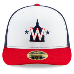 Washington Nationals New Era Alternate 2020 Authentic Collection On-Field Low Profile Fitted Hat - White/Navy - New Era Online