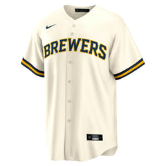 Christian Yelich Milwaukee Brewers Nike Home Replica Player Jersey - Cream - Nike on Sale