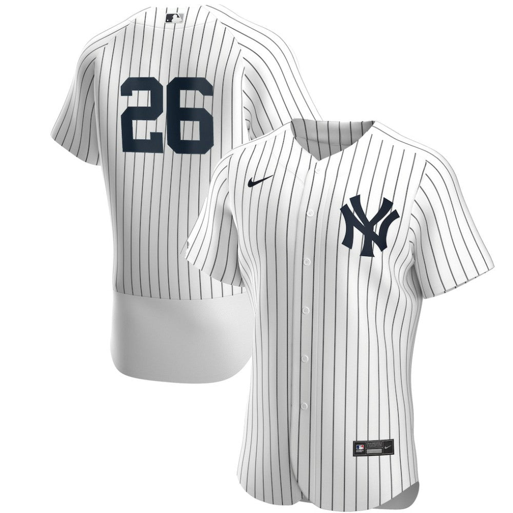 DJ LeMahieu New York Yankees Nike Home Authentic Player Jersey - White/Navy - Nike Sale