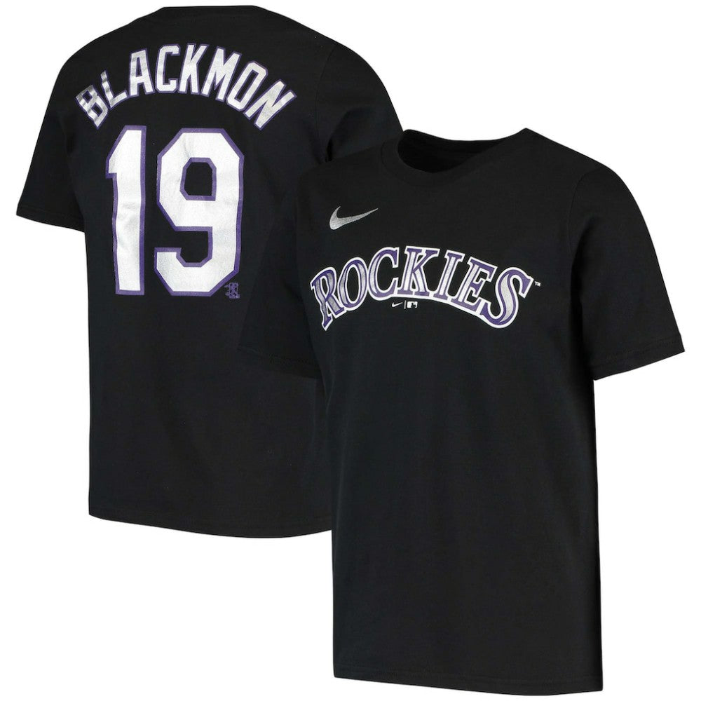 Charlie Blackmon Colorado Rockies Nike Youth Name & Number T-Shirt - Black - Nike Online
