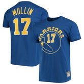 Chris Mullin Golden State Warriors Hardwood Classics Name & Number Team T-Shirt for sale Royal | Mitchell & Ness outlet