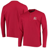 Kansas City Chiefs Dunbrooke Logo Maverick Thermal Henley Long Sleeve T-Shirt Red
