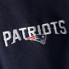 New England Patriots Dunbrooke Logo Maverick Thermal Henley Long Sleeve T-Shirt Navy