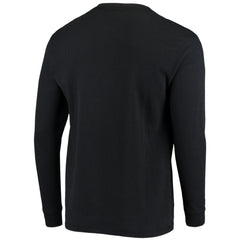 New Orleans Saints Dunbrooke Logo Maverick Thermal Henley Long Sleeve T-Shirt Black