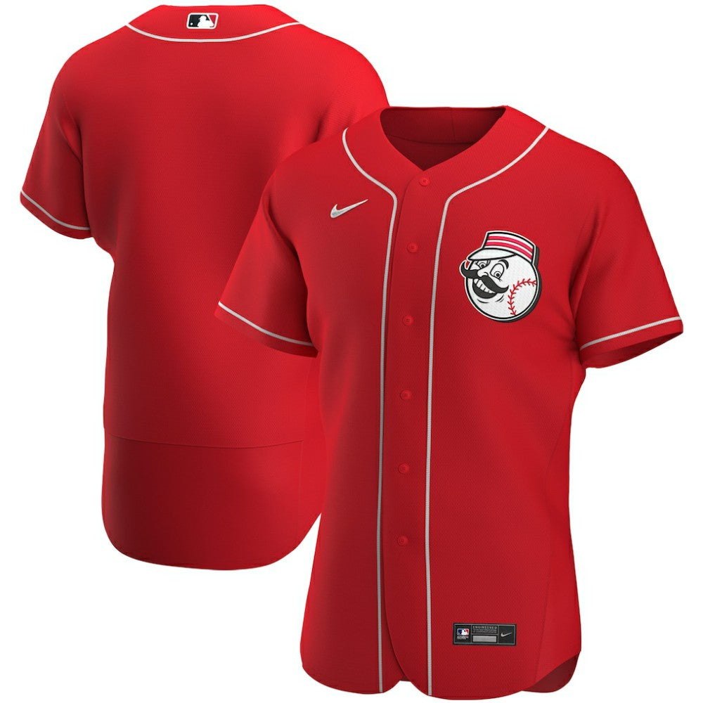 Cincinnati Reds Nike Alternate Authentic Team Logo Jersey - Scarlet - Nike on Sale