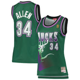 Ray Allen Milwaukee Bucks Women's 1996/97 Hardwood Classics Swingman Jersey Green | Mitchell & Ness Lifestyle