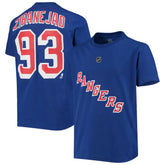 Mika Zibanejad New York Rangers Youth Player Name & Number T-Shirt - Blue - NHL 3789171