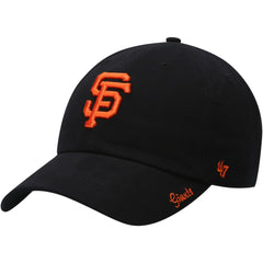 San Francisco Giants '47 Women's Team Miata Clean Up Adjustable Hat - Black - 47 brand on Sale
