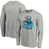 San Jose Sharks Graffiti Shark Long Sleeve T-Shirt - Heather Gray - NHL 3800094