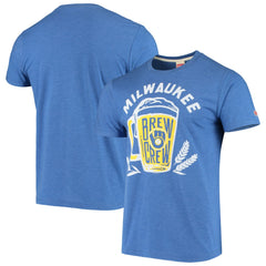 Milwaukee Brewers Hyperlocal Tri-Blend T-Shirt - Royal - MLB Discount