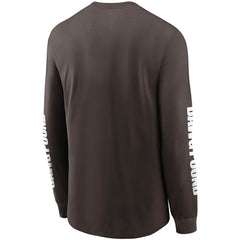 Nike Cleveland Browns Split Local Long Sleeve T-Shirt Brown