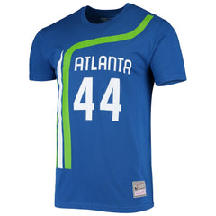 Pete Maravich Atlanta Hawks Hardwood Classics Stitch Name & Number T-Shirt Blue | Mitchell & Ness discount