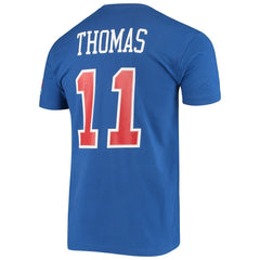 Isiah Thomas Detroit Pistons Hardwood Classics Stitch Name & Number T-Shirt for sale Blue | Mitchell & Ness discount