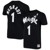 Tracy McGrady Orlando Magic Hardwood Classics Stitch Name & Number T-Shirt Black | Mitchell & Ness outlet