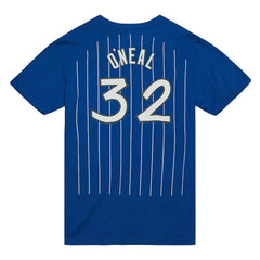 Shaquille O'Neal Orlando Magic Hardwood Classics Stitch Name & Number T-Shirt Blue | Mitchell & Ness Near Me