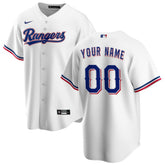 Texas Rangers Nike Home Replica Custom Jersey - White - Nike on Sale