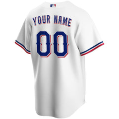 Texas Rangers Nike Home Replica Custom Jersey - White - Nike on Sale