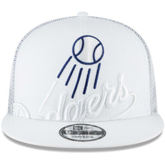 Los Angeles Dodgers New Era Elements Trucker 9FIFTY Snapback Hat - White - New Era on Sale