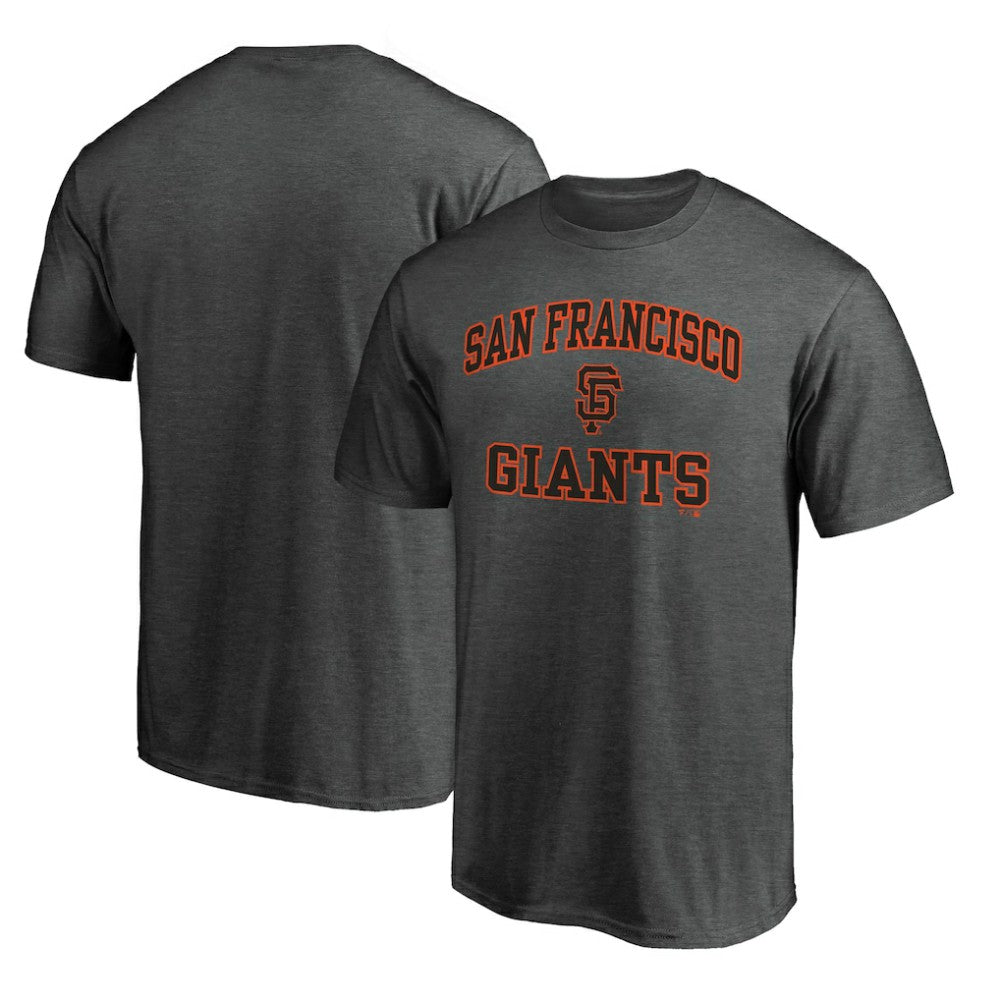 San Francisco Giants Fanatics Heart & Soul T-Shirt - Heather Charcoal - Fanatics Discount