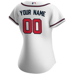 Atlanta Braves Nike Women's Home Replica Custom Jersey - White - Nike Sale