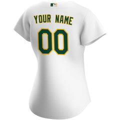 Athletics Nike Women's Home Replica Custom Jersey - White - Nike Online