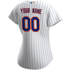 New York Mets Nike Women's Home Replica Custom Jersey - White - Nike Lifestyle
