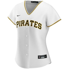 Pittsburgh Pirates Nike Women's Home Replica Custom Jersey - White - Nike Sale
