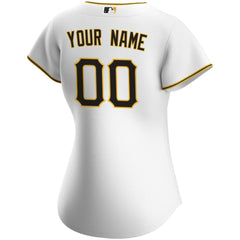 Pittsburgh Pirates Nike Women's Home Replica Custom Jersey - White - Nike Sale