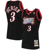 Allen Iverson Philadelphia 76ers 1997/98 Hardwood Classics Authentic Jersey Black | Mitchell & Ness discount