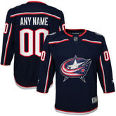 Columbus Blue Jackets Youth Home Premier Custom Jersey - Navy - NHL 3820528