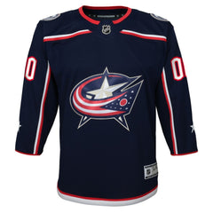 Columbus Blue Jackets Youth Home Premier Custom Jersey - Navy - NHL 3820528