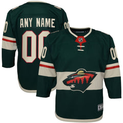 Minnesota Wild Youth Home Premier Custom Jersey - Green - NHL 3820534
