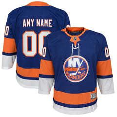 New York Islanders Youth Home Premier Custom Jersey - Blue - NHL 3820538