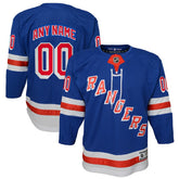 New York Rangers Youth Home Premier Custom Jersey - Blue - NHL 3820539