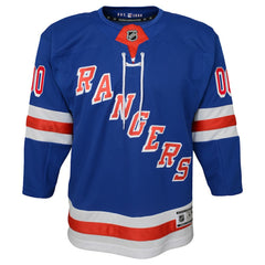 New York Rangers Youth Home Premier Custom Jersey - Blue - NHL 3820539